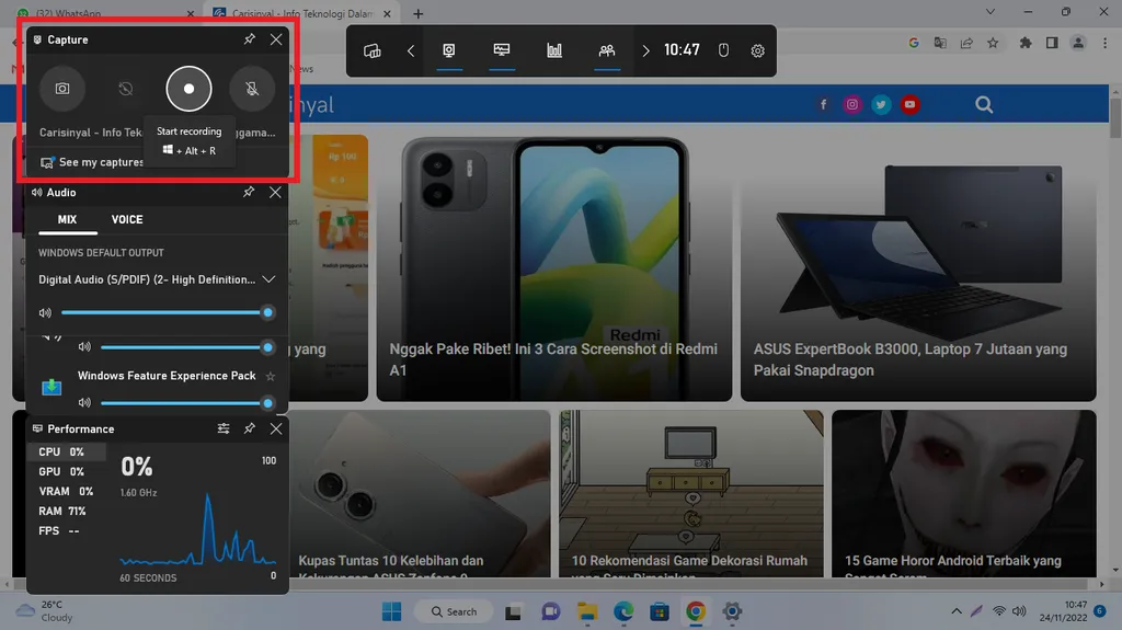 how to record windows 11 screen
