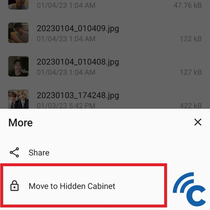 how to hide asus and rog cellphone video photos