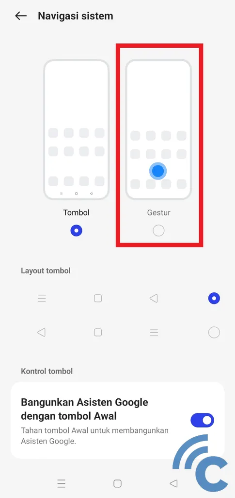 how to get rid of the realme navigation button