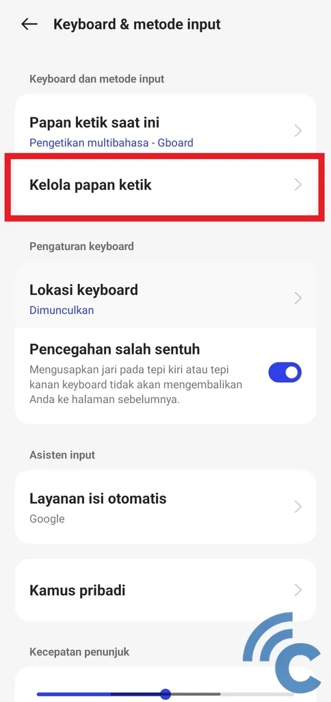 how to turn off the realme autocorrect feature