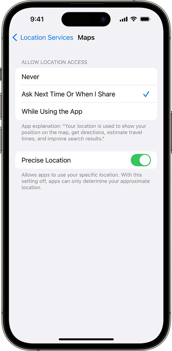 how to enable location on iphone 5_