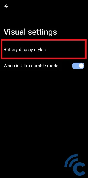 how to display asus cellphone battery percentage
