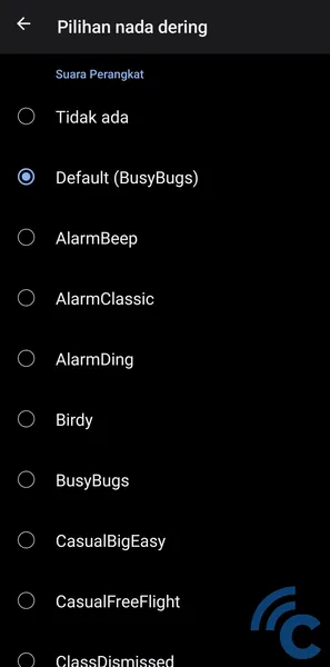 how to change the asus cellphone alarm ringtone
