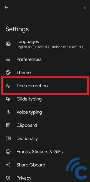 how to turn off autocorrect on asus cellphone