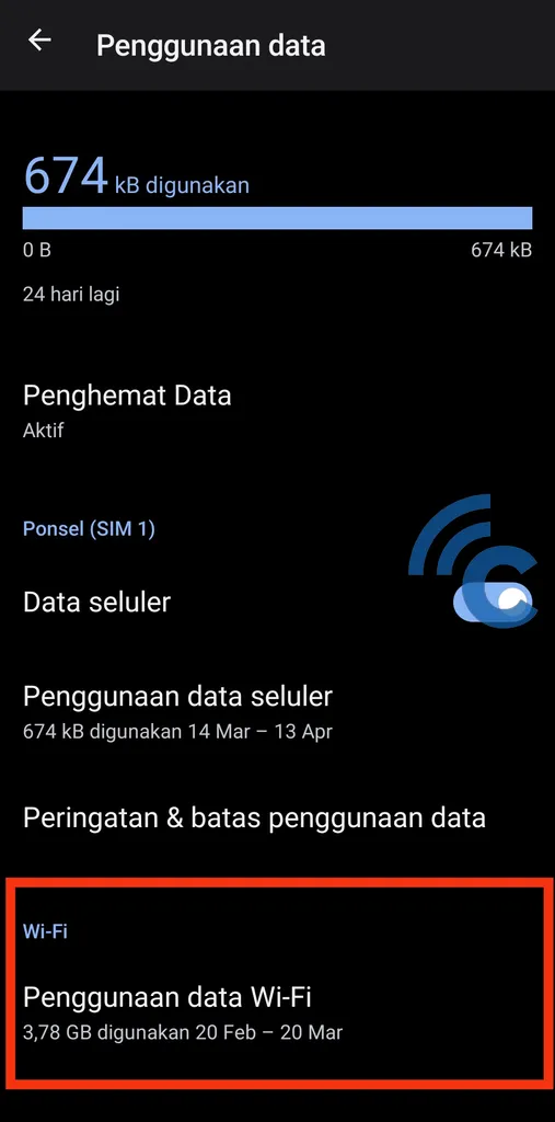 how to see data usage on asus cellphone