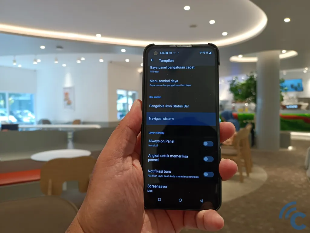 Navigation System on the HP ASUS Zenfone 9