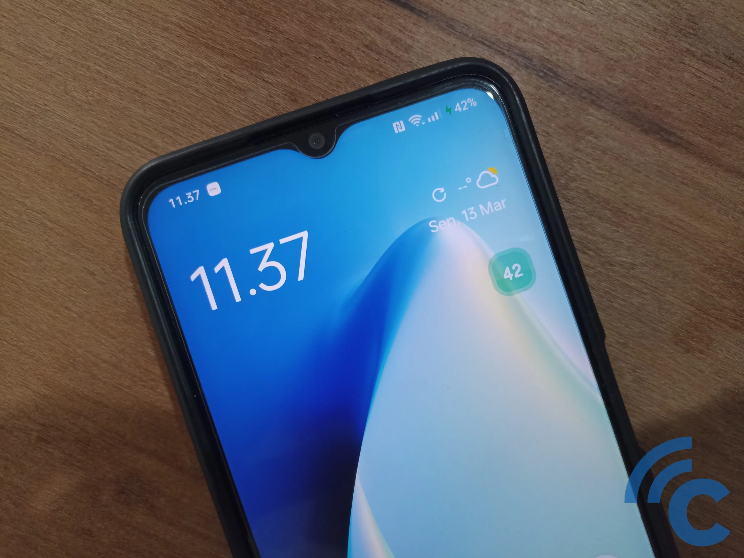 how to display realme cellphone battery percentage