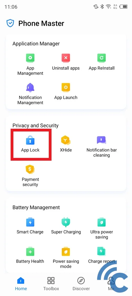 how to lock applications on infinix cellphone