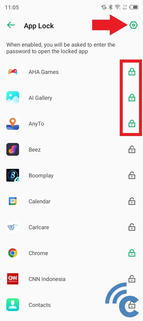 how to lock applications on infinix cellphone
