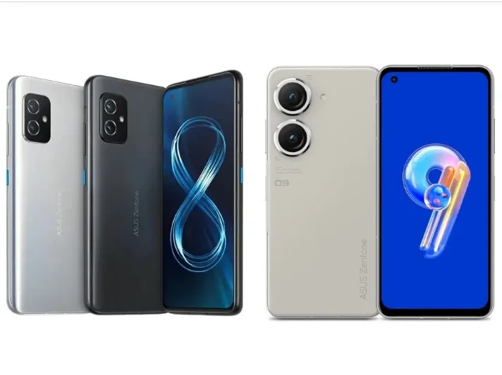 asus zenfone 8 and zenfone 9