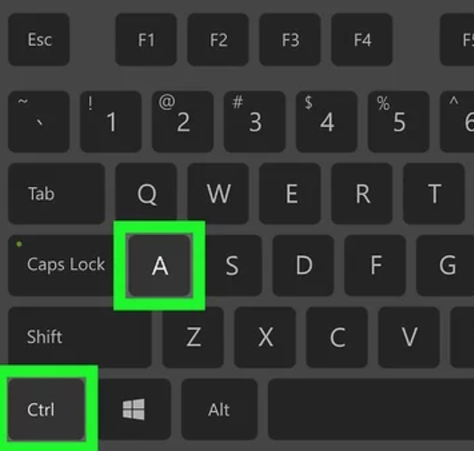 Ctrl A