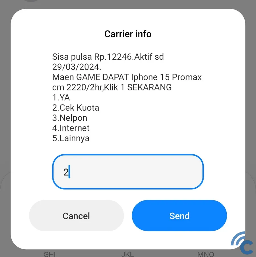How to check remaining Telkomsel quota