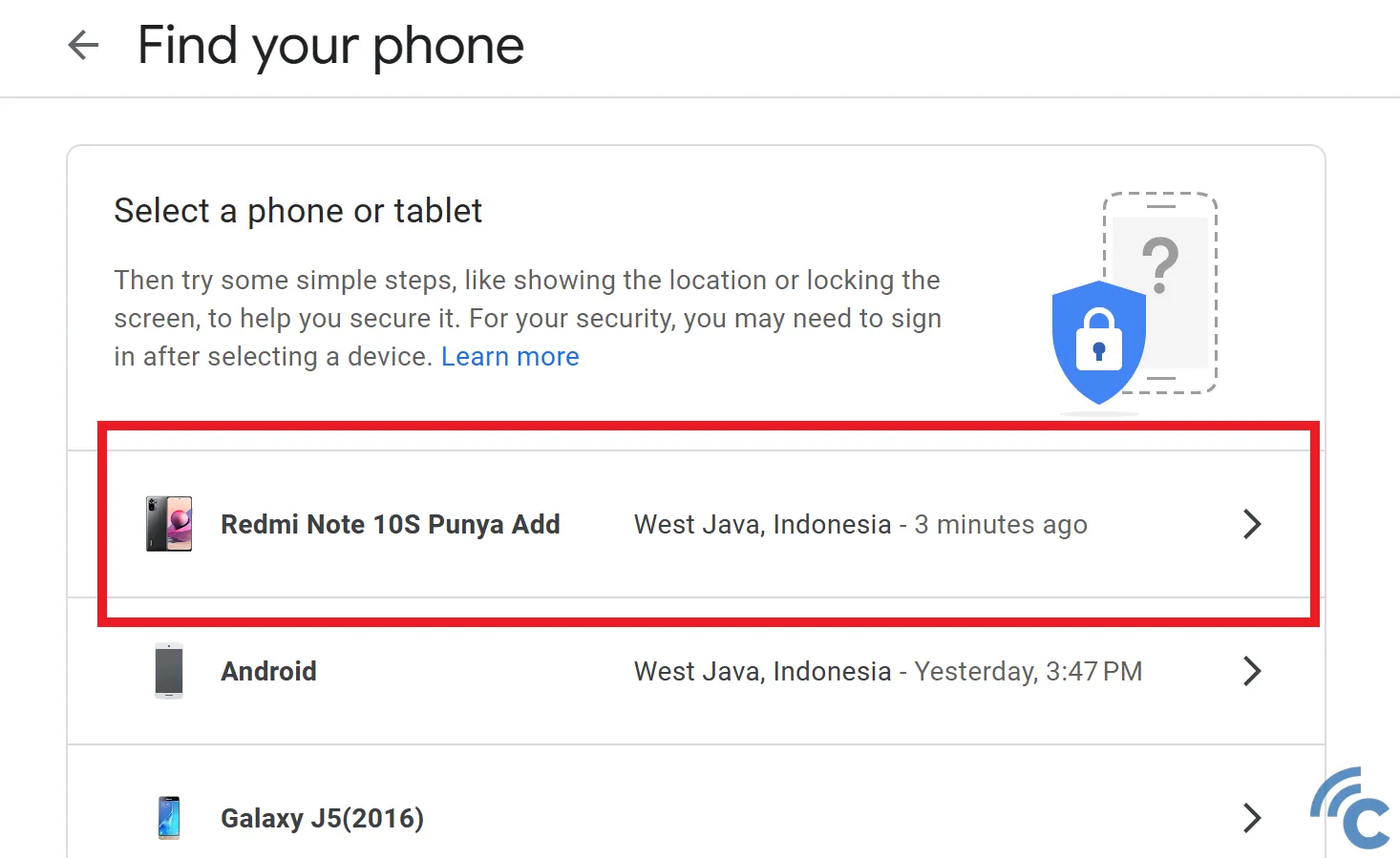 how to track a lost cellphone using email